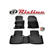 Rizline Honda Civic Sedan 2001 - 2006 Arası Siyah 4'lü Set 3D Havuzlu Paspas