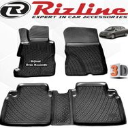 Rizline Honda Civic Sedan 2007 - 2012 Arası Siyah 4 Parça Set 3D Havuzlu Paspas