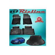 Rizline Honda Civic Siyah Sedan 2016-2019 Arası 3D Paspas + Bagaj Havuzu