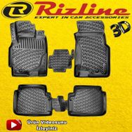 Rizline Honda Crv 1995-2001 Arası Siyah 3D Havuzlu Paspas