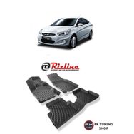 Rizline Hyundai Accent Blue 3D Havuzlu Paspas