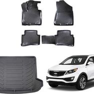Rizline Kia Sportage 3D Paspas + 3D Bagaj Havuzu 2016-2020 Arası Siyah Set