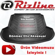 Rizline Megane 4 Sedan 2016-2020 Siyah Çift Kulak 3D Bagaj Havuzu