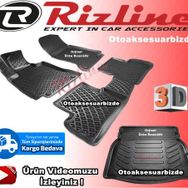 Rizline Mercedes C180 Siyah W205 2014 2019 3D Havuzlu Paspas