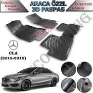 Rizline Mercedes CLA 2013-2018 3D Havuzlu Paspas