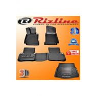Rizline Mercedes W205 C200 3D Paspas + 3D Rampalı Bagaj Havuzu 2014-2020 Arası Siyah Set