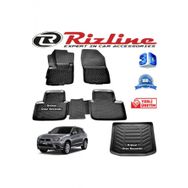 Rizline Mitsubishi ASX 3D Paspas + 3D Bagaj Havuzu 2010-2015 Arası Siyah Set