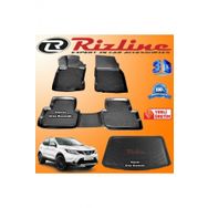Rizline Nissan Qashqai 3D Paspas + 3D Visia Bagaj Havuzu 2014-2020 Arası Siyah Set