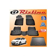 Rizline Opel Astra J HB 3D Paspas + 3D Bagaj Havuzu 2010-2017 Arası Siyah Set