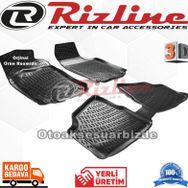 Rizline Opel Corsa C 2000 2005 Siyah 3D Havuzlu Paspas