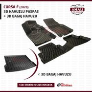 Rizline Opel Corsa F 2020 Bagaj Havuzu ve Havuzlu Paspas