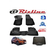 Rizline Opel Mokka X 3D Paspas + 3D Bagaj Havuzu 2015 - 2020 Arası Siyah Set