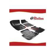 Rizline Peugeot 207 Siyah HB 2006-2012 Arası 4 Parça 3D Havuzlu Paspas