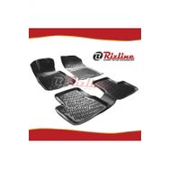 Rizline Peugeot 208 Siyah HB 2012-2020 Arası 4 Parça 3D Havuzlu Paspas