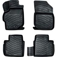 Rizline Peugeot 301 2012 - 2020 Arası Siyah 4'lü Set 3D Havuzlu Paspas