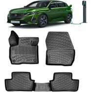 Rizline Peugeot 308 Elektrikli 2022+ 3D Siyah Havuzlu Paspas