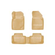 Rizline Peugeot 407 2005 Araca Özel Tasarım 3D Bej Havuzlu Paspas