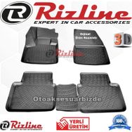 Rizline Peugeot 5008 2016 - 2020 Arası Siyah 3D Havuzlu Paspas