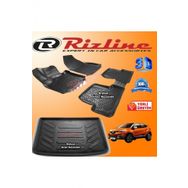 Rizline Renault Captur 3D Paspas + 3D Bagaj Havuzu 2013 - 2018 Arası Siyah Set