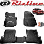 Rizline Renault Clio 4 Siyah STW 2013 - 2019 Arası 4 Parça Set 3D Havuzlu Paspas