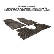 Rizline Renault Kango Multix 2015 Siyah 3D Havuzlu Paspas