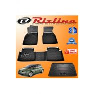 Rizline Renault Megane 2 3D Paspas + 3D Bagaj Havuzu HB 2004-2010 Arası Siyah Set