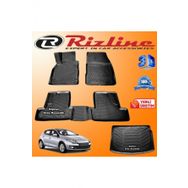Rizline Renault Megane 3 3D Paspas + 3D Bagaj Havuzu HB 2009-2016 Arası Siyah Set