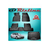 Rizline Renault Megane 3 Siyah HB 2010-2016 Arası 3D Paspas+Bagaj Havuzu