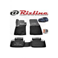 Rizline Renault Megane 4 HB 2016 - 2020 Arası Siyah 4 Parça Set 3D Havuzlu Paspas