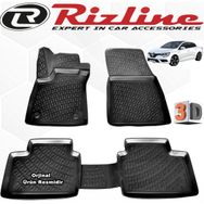 Rizline Renault Megane 4 Siyah Sedan 2016-2020 Arası 4 Parça 3D Havuzlu Paspas