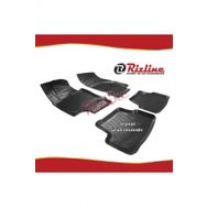 Rizline Rizline Audi A3 Siyah Sedan 2013-2020 Arası 4 Prc 3D Havuzlu Paspas