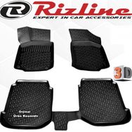 Rizline Seat Leon 1998 - 2005 Arası Siyah 4 Parça Set 3D Havuzlu Paspas