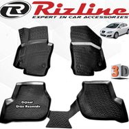 Rizline Seat Leon HB 2006-2012 Arası Siyah 4'lü Set 3D Havuzlu Paspas