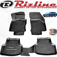 Rizline Seat Leon STW 2013 - 2020 Arası Siyah 4 Parça Set 3D Havuzlu Paspas