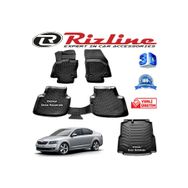 Rizline Skoda Octavia 3D Paspas + 3D Bagaj Havuzu 2013-2020 Arası Siyah Set