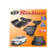 Rizline Skoda Octavia A5 3D Paspas + 3D Bagaj Havuzu 2005-2012 Arası Siyah Set