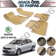 Rizline Skoda Rapid 3D Havuzlu Paspas