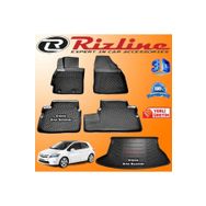 Rizline Toyota Auris 3D Paspas + 3D Bagaj Havuzu HB 2007-2012 Arası Siyah Set