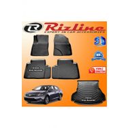 Rizline Toyota Avensis 3D Paspas + 3D Bagaj Havuzu 2009-2016 Arası Siyah Set