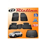 Rizline Toyota C-HR 3D Paspas + 3D Bagaj Havuzu 2016-2020 Arası Siyah Set
