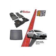 Rizline Toyota Corolla 2018 Sonrası 3D Havuzlu Paspas + Bagaj Havuzu