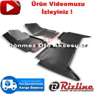 Rizline Volkswagen Amarok Siyah 2010 2019 3D Havuzlu Paspas