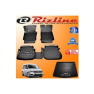 Rizline Volkswagen Caddy 3D Paspas + 3D Bagaj Havuzu 2015-2020 Arası Siyah Set