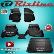Rizline Volkswagen Golf 5 Paspası Siyah Hb 2004-2009 Arası 3D Bagaj Havuzu