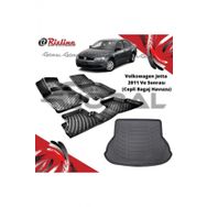 Rizline Volkswagen Jetta 2011 ve Sonrası Paspas ve Cepli Bagaj Havuzu Set