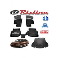 Rizline Volkswagen Jetta 3D Paspas + 3D Cepli Bagaj Havuzu 2011-2015 Arası Siyah Set