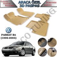 Rizline Volkswagen Passat B5 Bej 3D Havuzlu Paspas