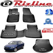 Rizline Volvo S40 3D Paspas + 3D Bagaj Havuzu 2004-2012 Arası Siyah Set