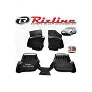 Rizline VW Golf 5 HB 2004 - 2009 Arası Siyah 4 Parça Set 3D Havuzlu Paspas