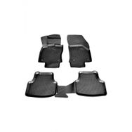 Rizline VW Golf 7 HB 2013 - 2019 Arası Siyah 4'lü Set 3D Havuzlu Paspas